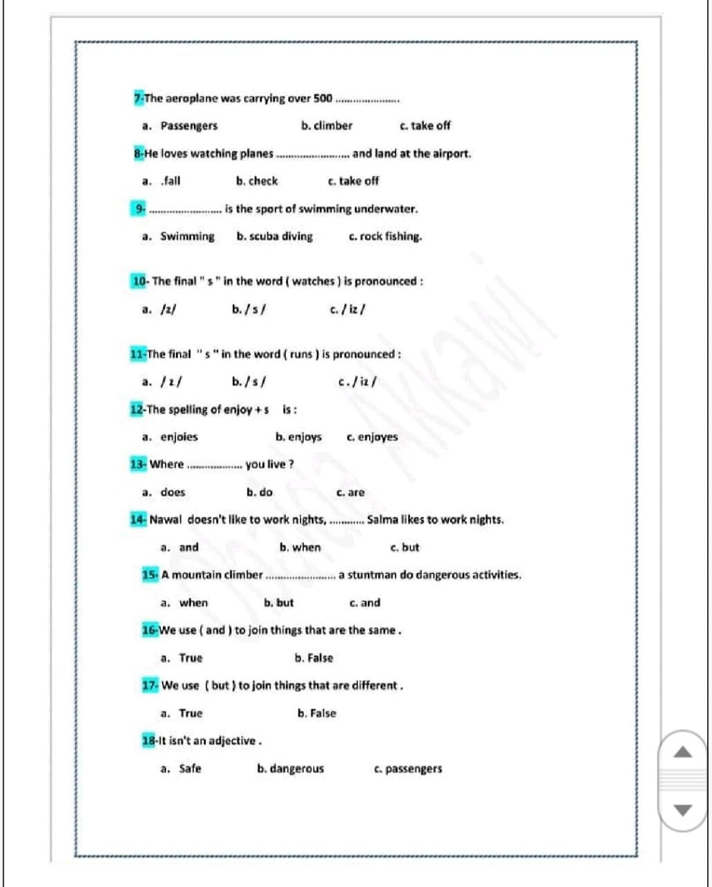 NzY4NjIx2 بالصور امتحان الشهر الاول مادة اللغة الانجليزية للصف السابع الفصل الاول 2021